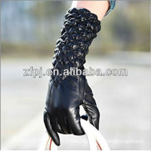 2013 High-end elastic sleeve black arm gloves